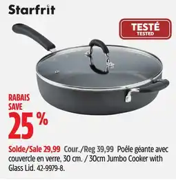 Canadian Tire 30cm Jumbo Cooker with Glass Lid offer