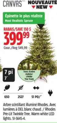Canadian Tire Rhodes Pre-Lit Twinkle Tree offer