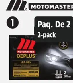 Canadian Tire MOTOMASTER OEPLUS LED Headlight Bulbs offer