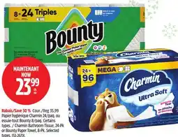 Canadian Tire Charmin Bathroom Tissue, 24-Pk or Bounty Paper Towel, 8-Pk offer