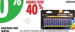 Canadian Tire 30/AAA Alkaline Batteries offer