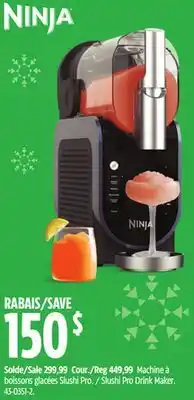 Canadian Tire NINJA Slushi Pro Drink Maker offer