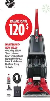 Canadian Tire Power Scrub Pet with Heatforce Drying offer