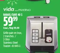 Canadian Tire 2-Slice Stainless-Steel Toaster offer