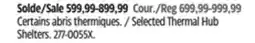Canadian Tire Clam Selected Thermal Hub Shelters offer
