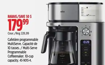 Canadian Tire Multi-Serve Programmable Coffeemaker offer