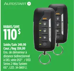 Canadian Tire AutoStart DS3 Series 2-Way System Kit offer