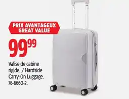 Canadian Tire Hardside Carry-On Luggage offer