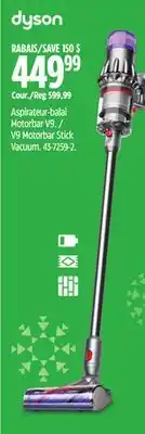 Canadian Tire V9 Motorbar Stick Vacuum offer