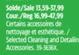 Canadian Tire Selected Cleaning and Detailin Accessories offer