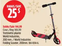Canadian Tire World Industries Folding Scooter offer