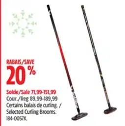 Canadian Tire Selected Curling Brooms offer