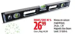 Canadian Tire 24˝ Magnetic Box Beam Level offer