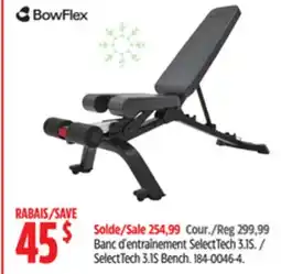 Canadian Tire BowFlex SelectTech 3.1S Bench offer