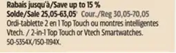 Canadian Tire 2-in-1 Top Touch or Vtech Smartwatches offer