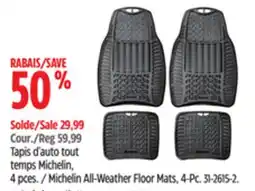 Canadian Tire All-Weather Floor Mats, 4-Pc offer