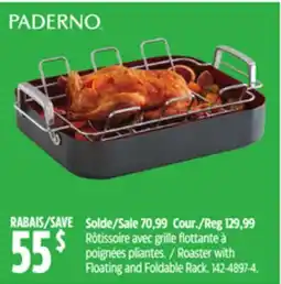 Canadian Tire Roaster with Floating and Foldable Rack offer