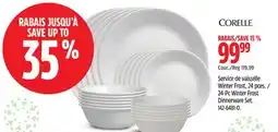 Canadian Tire 24-Pc Winter Frost Dinnerware Set offer