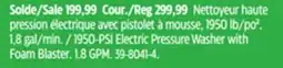 Canadian Tire 1950-PSI Electric Pressure Washer with Foam Blaster offer