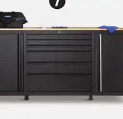 Canadian Tire MASTERCRAFT 70˝ 6-Drawer/2-Door Workstation with Wood Top offer