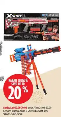 Canadian Tire Selected X-Shot Toys offer