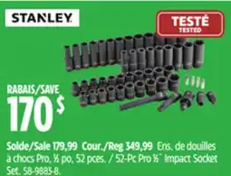 Canadian Tire 52-Pc Pro 1⁄2˝ Impact Socket offer