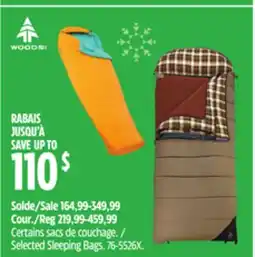 Canadian Tire Woods Selected Sleeping Bags offer