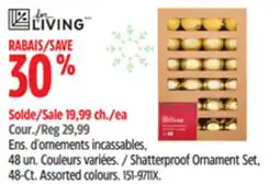Canadian Tire Shatterproof Ornament Set, 48-Ct offer