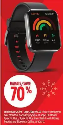 Canadian Tire Plus Smart Watch with Fitness Tracking and Bluetooth Calling offer