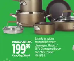 Canadian Tire 12-Pc Champagne Bronze Non-Stick Cookset offer