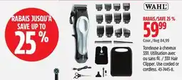 Canadian Tire Wahl 3311 Hair Clipper offer