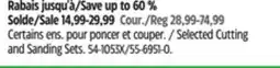 Canadian Tire Mastercraft Selected Cutting and Sanding Sets offer