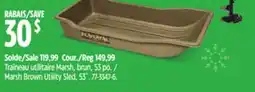 Canadian Tire BeaverTail Marsh Brown Utility Sled, 53˝ offer