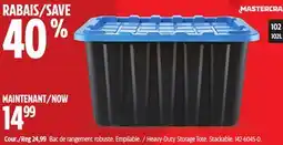 Canadian Tire Heavy-Duty Storage Tote. Stackable offer