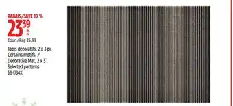 Canadian Tire Decorative Mat, 2 x 3´ offer