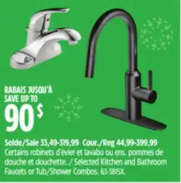 Canadian Tire Selected Kitchen and Bathroom offer