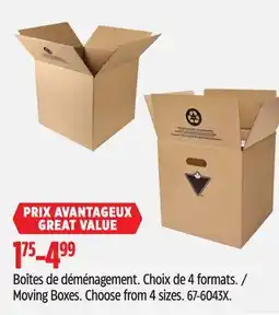 Canadian Tire Moving Boxes offer