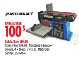 Canadian Tire Mastercraft 4 x 36˝ Belt/Disc Sander offer