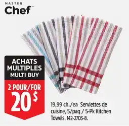 Canadian Tire MASTER Chef 5-Pk Kitchen Towels offer