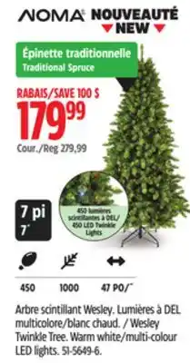 Canadian Tire Noma Wesley Twinkle Tree offer