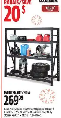 Canadian Tire MAXIMUM 4-Tier Heavy-Duty Storage Rack offer