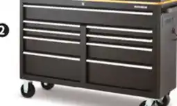 Canadian Tire MAXIMUM 56˝ 9-Drawer Cabinet with Built-In Power Bar with USB. Up to 2000-lb caster capacity offer