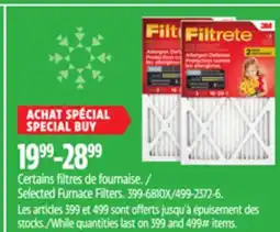 Canadian Tire Selected Furnace Filters offer