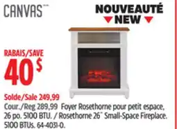 Canadian Tire CANVAS Rosethorne 26˝ Small-Space Fireplace offer