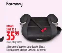 Canadian Tire Elite Backless Booster Car Seat offer