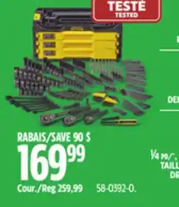 Canadian Tire Stanley Professional Grade Black Chrome Socket Set, SAE/Metric, 236-pc offer