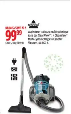 Canadian Tire CleanView Multi-Cyclonic Bagless Canister Vacuum offer
