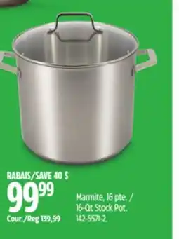 Canadian Tire 16-Qt Stock Pot offer