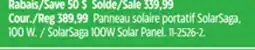 Canadian Tire SolarSaga 100W Solar Panel offer