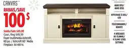 Canadian Tire Ashcroft 60˝ Media Fireplace offer